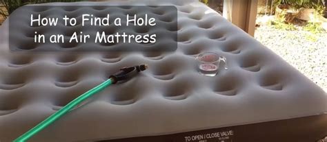 finding a hole in an air mattress|How to Find an Air Mattress Leak Without the Mess